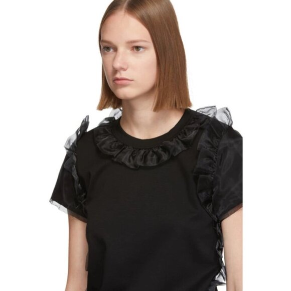 Noir Kei Ninomiya Tulle Ruffle T-Shirt - Picture 4 of 15